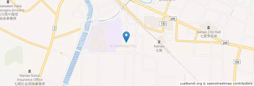 Mapa de ubicacion de 聖母幼稚園 en Japan, 石川県, 七尾市.