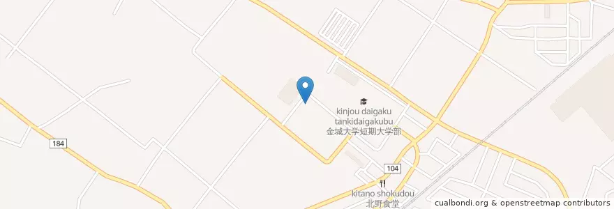 Mapa de ubicacion de 西南幼稚園 en 日本, 石川県, 白山市.