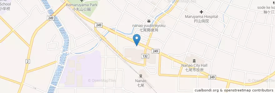 Mapa de ubicacion de 豊明会北村病院 en Japão, 石川県, 七尾市.