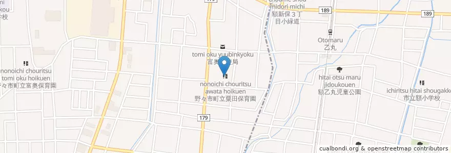 Mapa de ubicacion de あわだ児童クラブ en Japan, Präfektur Ishikawa, 野々市市.