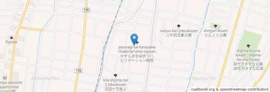 Mapa de ubicacion de 金沢三十苅郵便局 en Japan, 石川県, 金沢市.