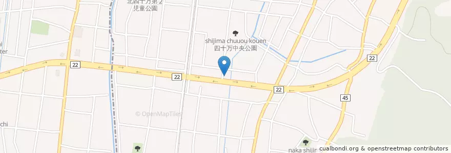Mapa de ubicacion de 金沢四十万郵便局 en Giappone, Prefettura Di Ishikawa, 金沢市.