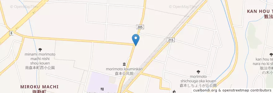 Mapa de ubicacion de 金沢市消防局駅西消防署森本出張所 en Japan, 石川県, 金沢市.