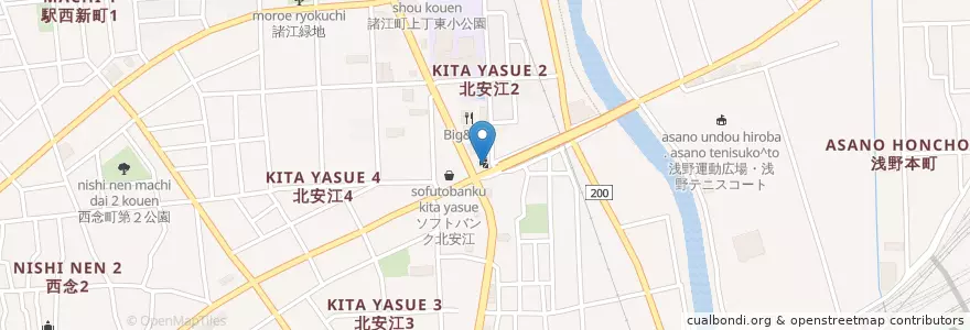 Mapa de ubicacion de 金沢東警察署北安江交番 en Japan, Präfektur Ishikawa, 金沢市.