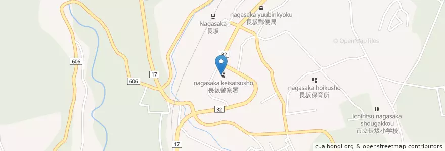 Mapa de ubicacion de 北杜警察署 en Giappone, Prefettura Di Yamanashi, 北杜市.