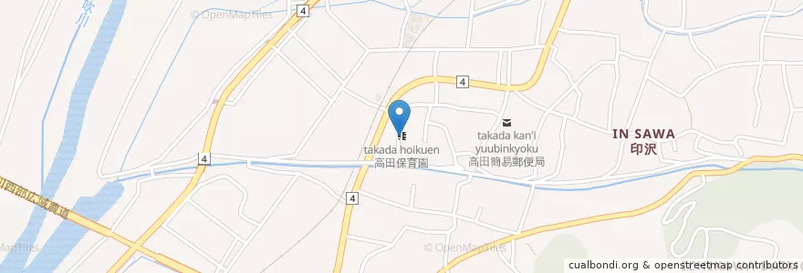 Mapa de ubicacion de 高田保育園 en 일본, 야마나시현, 西八代郡, 市川三郷町.