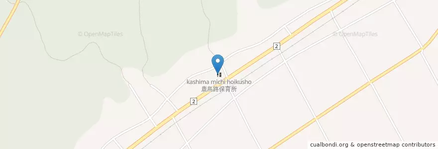 Mapa de ubicacion de 鹿島路保育所 en Japan, 石川県, 羽咋市.