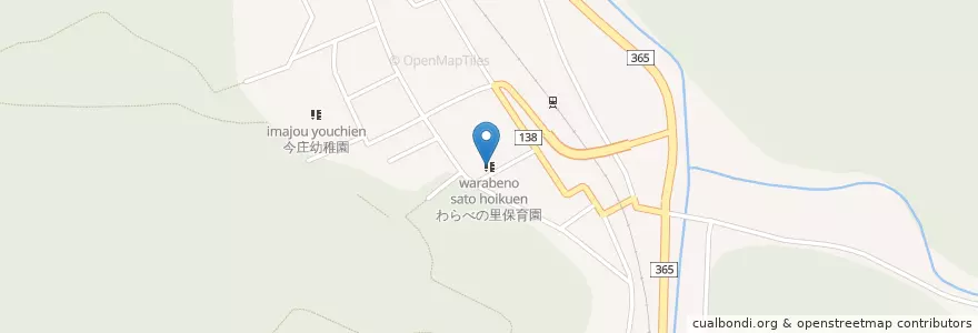 Mapa de ubicacion de わらべの里保育園 en Japan, Fukui Prefecture, Nanjo County, Minamiechizen.