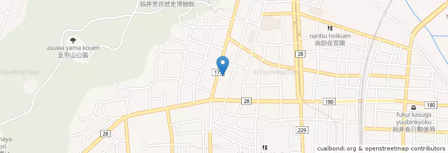 Mapa de ubicacion de 冨永病院 en Japão, 福井県, 福井市.
