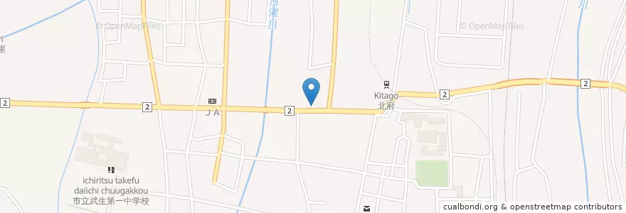 Mapa de ubicacion de 国民生活金融公庫武生支店 en 日本, 福井県, 越前市.