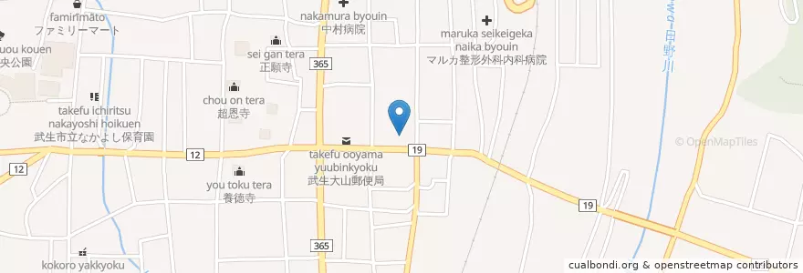 Mapa de ubicacion de 岩堀病院 en 日本, 福井県, 越前市.
