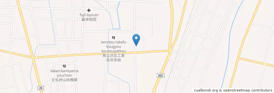 Mapa de ubicacion de 武生常久町郵便局 en Jepun, 福井県, 越前市.