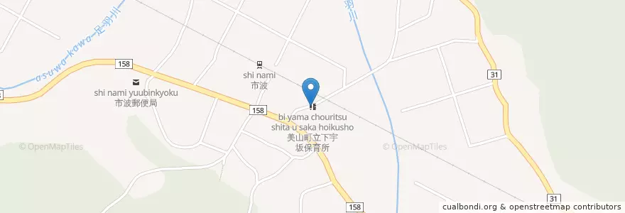 Mapa de ubicacion de 美山町立下宇坂保育所 en 日本, 福井県, 福井市.