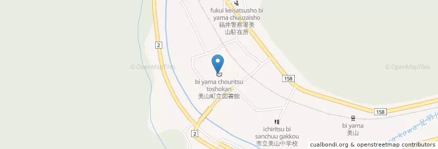 Mapa de ubicacion de 美山町立図書館 en 日本, 福井県, 福井市.