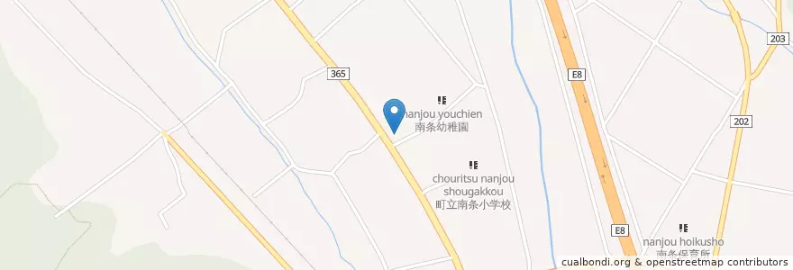 Mapa de ubicacion de 越前警察署南条駐在所 en 日本, 福井県, 南条郡, 南越前町.