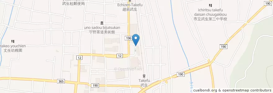 Mapa de ubicacion de 越前警察署駅前交番 en اليابان, فوكوي, 越前市.