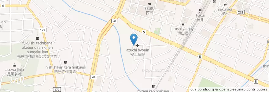 Mapa de ubicacion de 青い鳥保育園 en Japon, Préfecture De Fukui, 福井市.