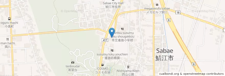 Mapa de ubicacion de 鯖江NPOセンター en Japan, 福井県, 鯖江市.