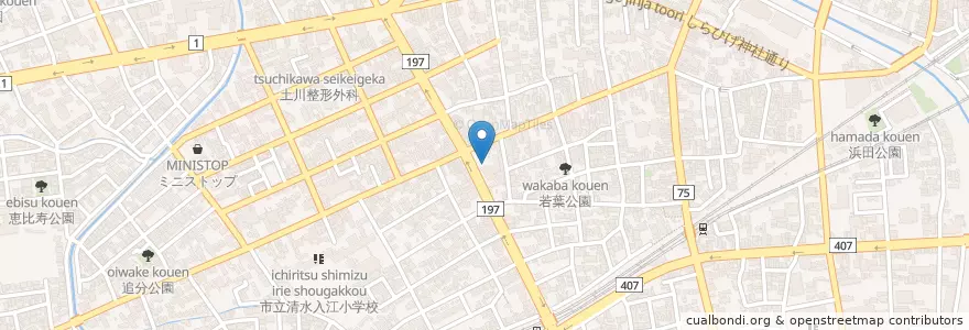 Mapa de ubicacion de さくら幼稚園 en Japonya, 静岡県, 静岡市, 清水区.