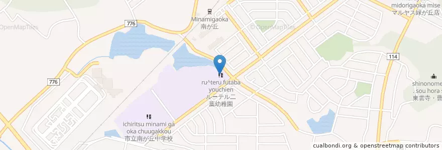 Mapa de ubicacion de ルーテル二葉幼稚園 en 日本, 三重県, 津市.
