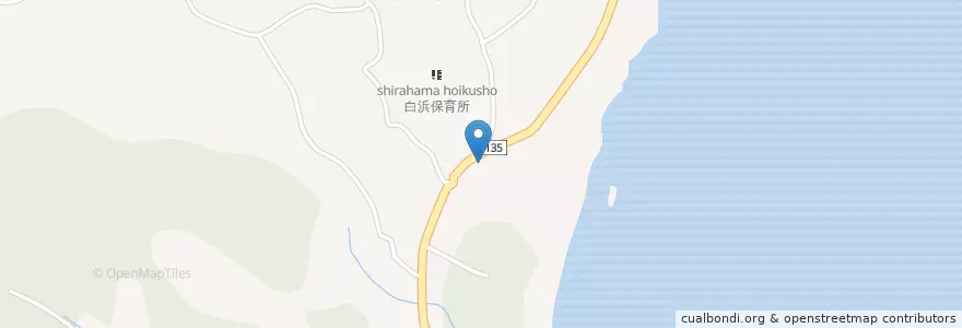 Mapa de ubicacion de 下田白浜郵便局 en 日本, 静岡県, 下田市.