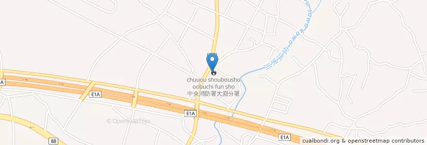 Mapa de ubicacion de 中央消防署大淵分署 en Japan, Shizuoka Prefecture, Fuji.