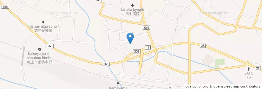 Mapa de ubicacion de 亀山市立第一愛護園 en 日本, 三重県/三重縣, 亀山市.