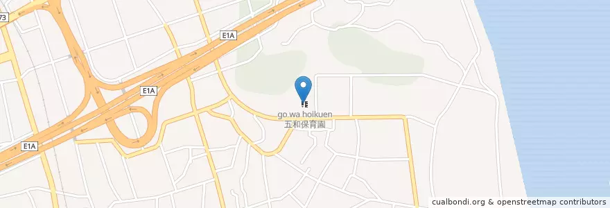 Mapa de ubicacion de 五和保育園 en 日本, 静岡県, 島田市.
