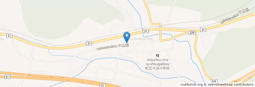 Mapa de ubicacion de 今須郵便局 en Japan, Gifu Prefecture, Fuwa County, Sekigahara.