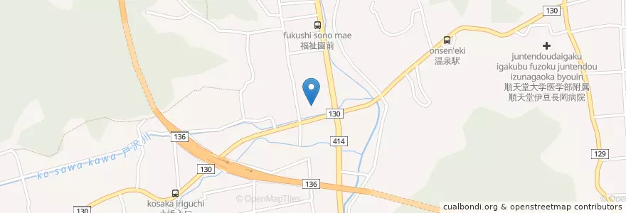Mapa de ubicacion de 伊豆の国市役所 en Japón, Prefectura De Shizuoka, 伊豆の国市.
