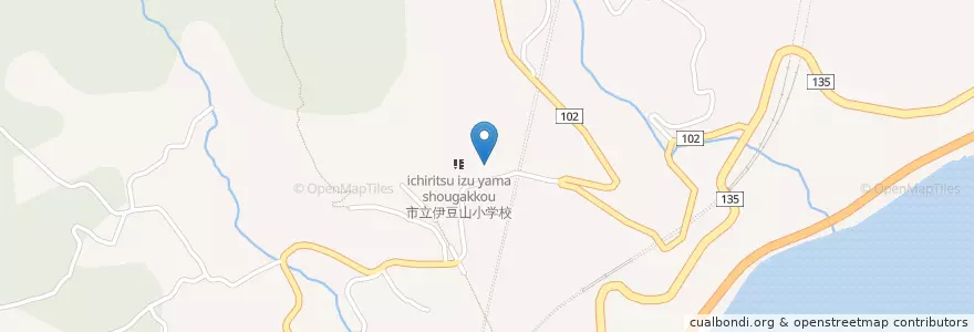 Mapa de ubicacion de 伊豆山幼稚園 en 日本, 静岡県, 熱海市.