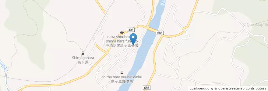 Mapa de ubicacion de 伊賀警察署島ヶ原駐在所 en Japão, 三重県, 伊賀市.