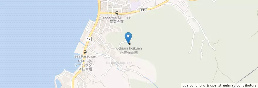 Mapa de ubicacion de 内浦保育園 en Giappone, Prefettura Di Shizuoka, 沼津市.