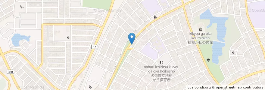 Mapa de ubicacion de 名張桔梗が丘郵便局 en Japonya, 三重県, 名張市.