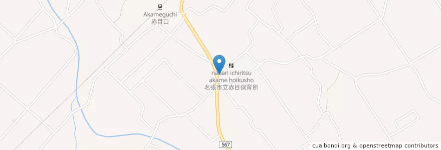 Mapa de ubicacion de 名張警察署赤目駐在所 en Japan, Mie Prefecture, Nabari.