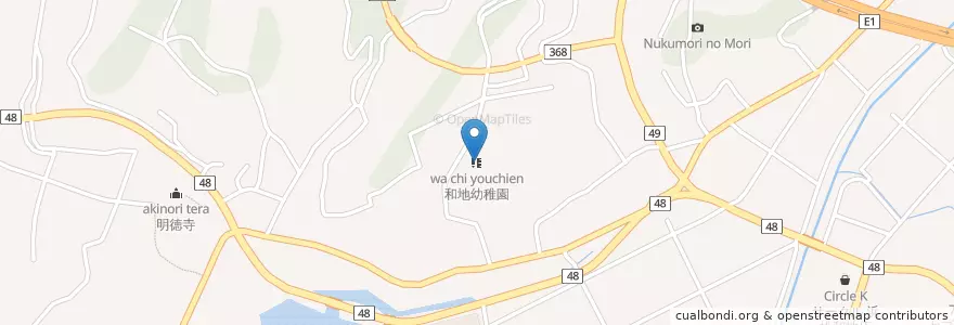 Mapa de ubicacion de 和地幼稚園 en Jepun, 静岡県, 浜松市, 西区.