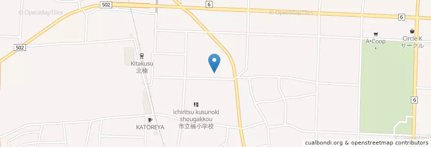 Mapa de ubicacion de 四日市南警察署楠交番 en Japan, 三重県, 四日市市.