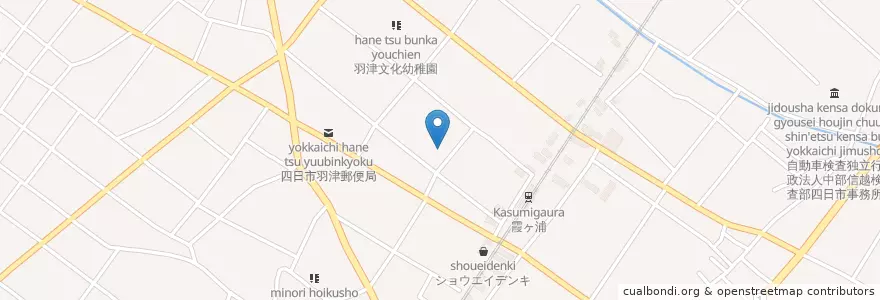 Mapa de ubicacion de 四日市市立羽津保育園 en 日本, 三重県/三重縣, 四日市市.