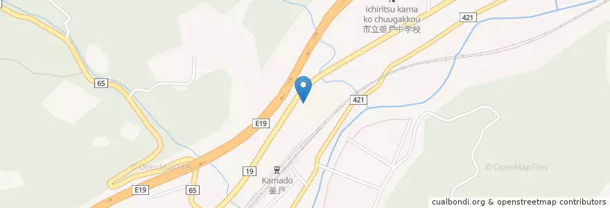 Mapa de ubicacion de 多治見警察署釜戸駐在所 en اليابان, 岐阜県, 瑞浪市.