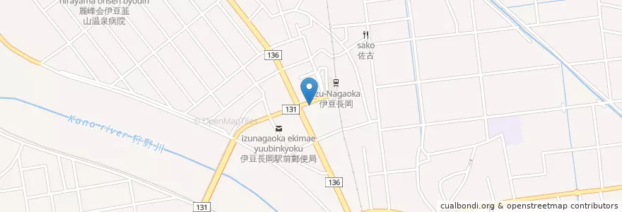 Mapa de ubicacion de 大仁警察署南條駐在所 en Japón, Prefectura De Shizuoka, 伊豆の国市.
