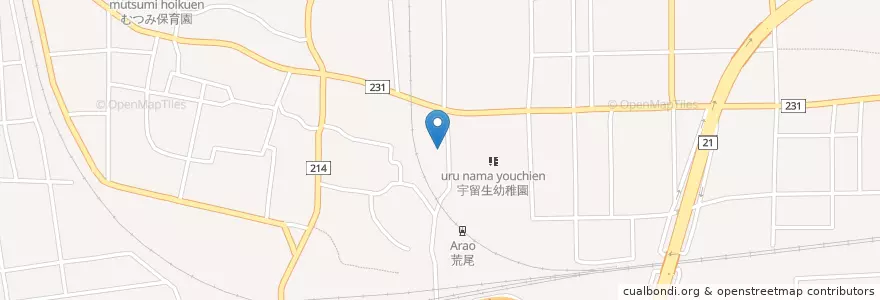 Mapa de ubicacion de 大垣荒尾郵便局 en 日本, 岐阜県, 大垣市.