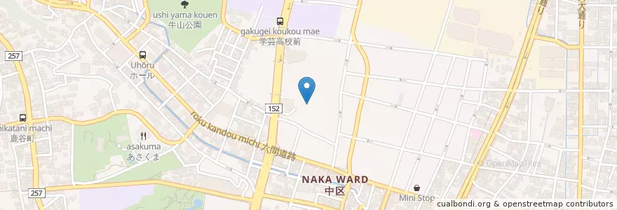 Mapa de ubicacion de 天林寺保育園 en 日本, 静岡県, 浜松市, 中区.
