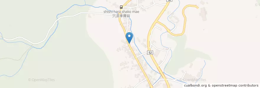 Mapa de ubicacion de 宍原郵便局 en Япония, Сидзуока, 静岡市, 清水区.