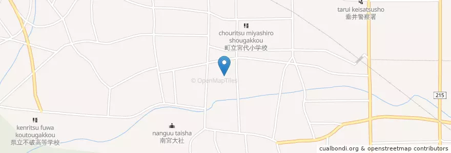 Mapa de ubicacion de 宮代保育園 en 日本, 岐阜県, 不破郡, 垂井町.