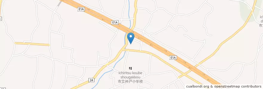 Mapa de ubicacion de 富士警察署神戸駐在所 en Jepun, 静岡県, 富士市.