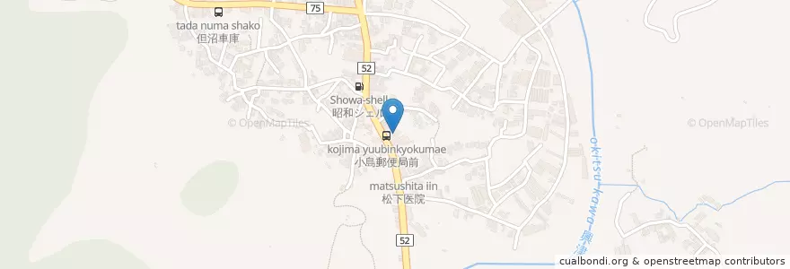 Mapa de ubicacion de 小島郵便局 en Japonya, 静岡県, 静岡市, 清水区.