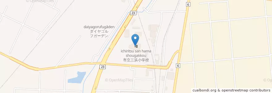 Mapa de ubicacion de 四日市市三浜文化会館（旧三浜小学校） en Japan, Präfektur Mie, 四日市市.