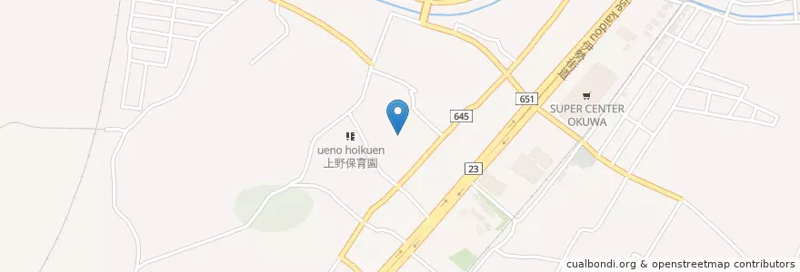 Mapa de ubicacion de 市立上野小学校 en Japan, Mie Prefecture, Tsu.