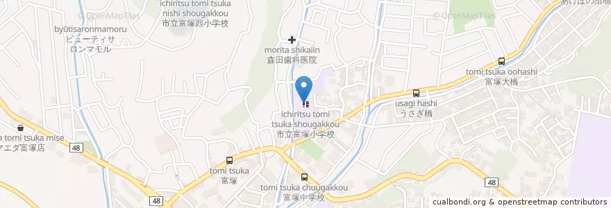 Mapa de ubicacion de 市立富塚小学校 en Япония, Сидзуока, 浜松市, 中区.