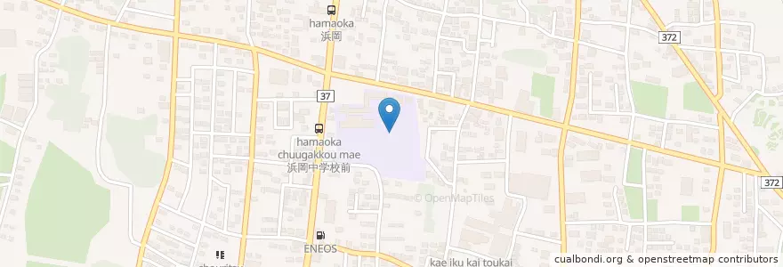 Mapa de ubicacion de 市立浜岡中学校 en Japón, Prefectura De Shizuoka, 御前崎市.